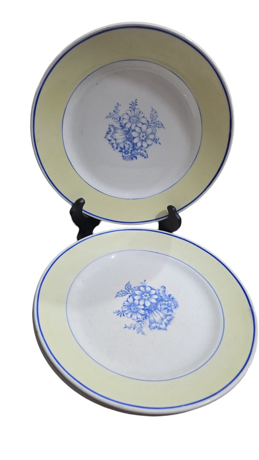 Porcelanas de sobremesa antigas, motivos florais. (valor unitário)