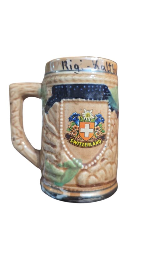 Antiga caneca suíça, bela arte