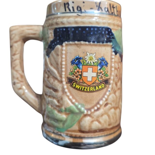 Antiga caneca suíça, bela arte
