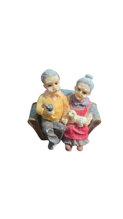 Casal vovó e vovô de resina