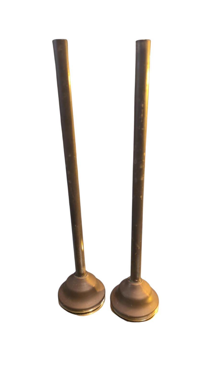 Elegantes e antigos Solifleurs em dourado metal
