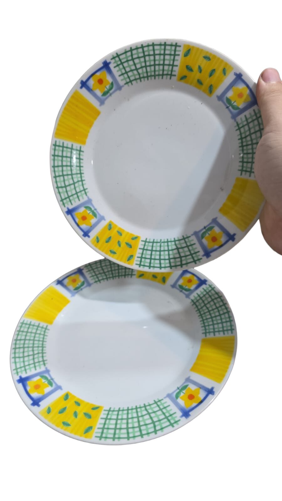 Pratos de sobremesa de porcelana