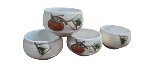 Conjunto de vasos de cerâmica artesanal