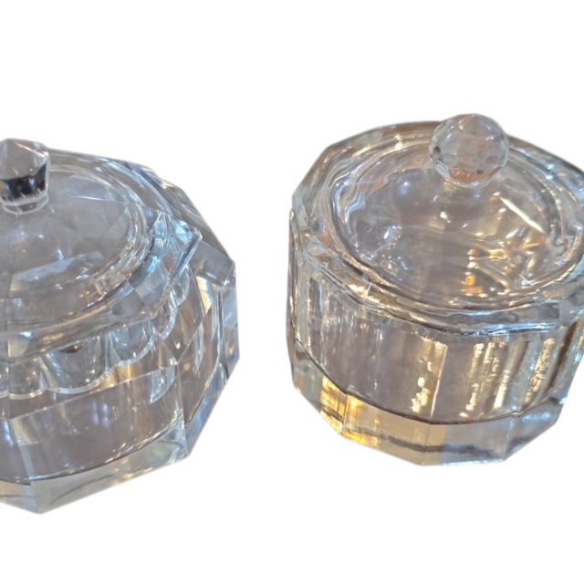 Par de potiches de cristal