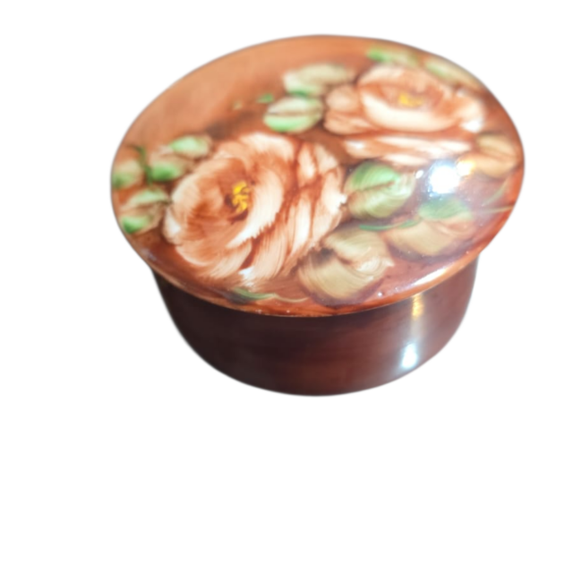 Potiche de porcelana pintado a mão
