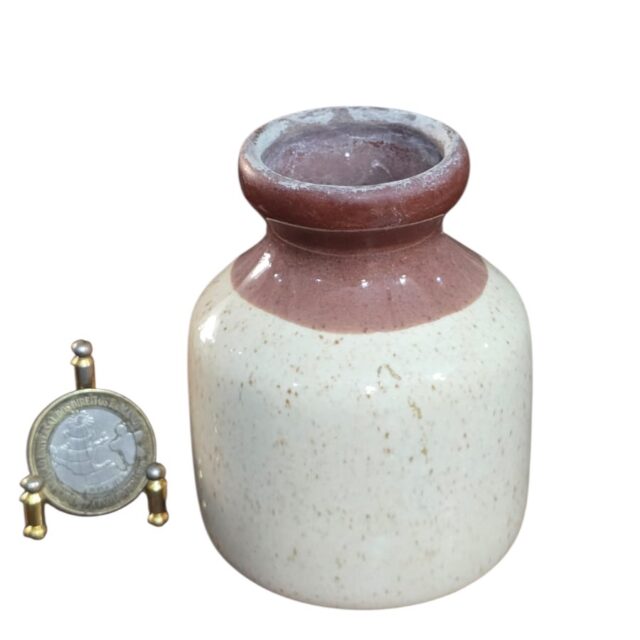 Pequeno vaso em cerâmica vitrificada