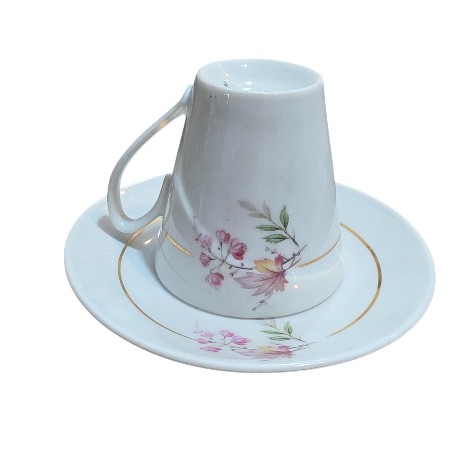Par de xícaras de café, porcelana Real