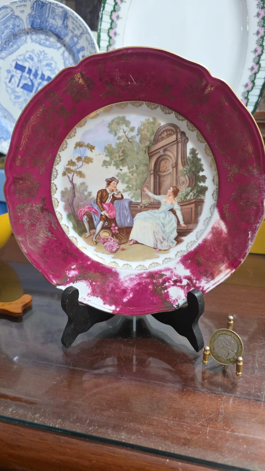 Porcelana Bavaria antiga, bela arte - Imagem 2