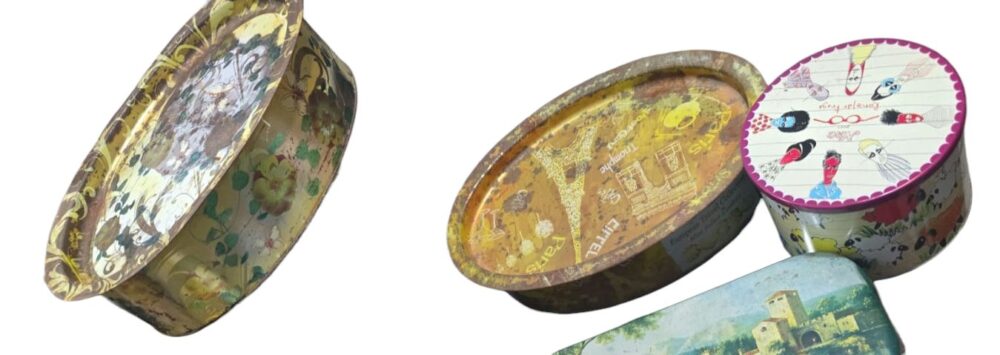 Trio de latas colecionáveis