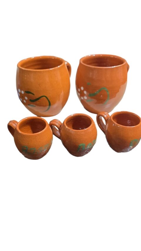 Conjunto de cerâmica artesanal