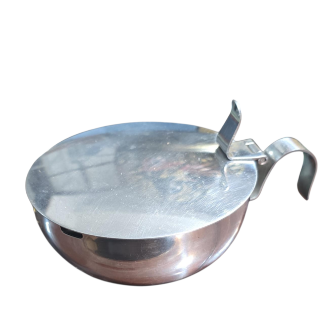 Antigo e raro açucareiro inox