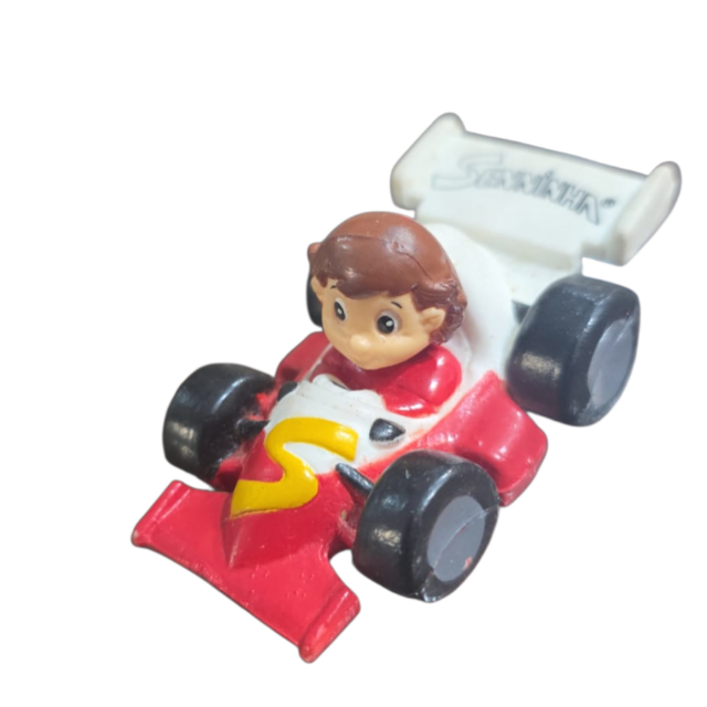 Raríssimo Brinquedo Miniatura do Seninha (Ayrton Senna) fabricado pela Tec Toy