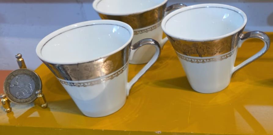 Par de xícaras de porcelana Real - Imagem 2