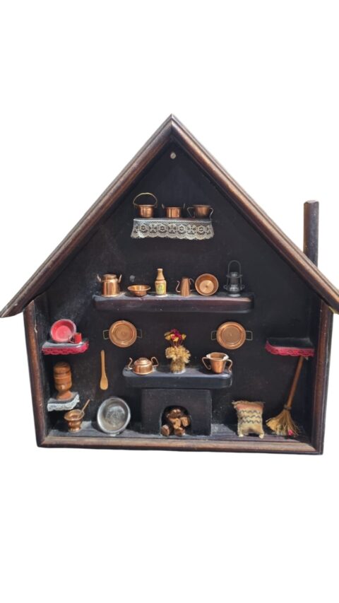 Decoração de parede, grande casinha farm house para parede, feita a mão
