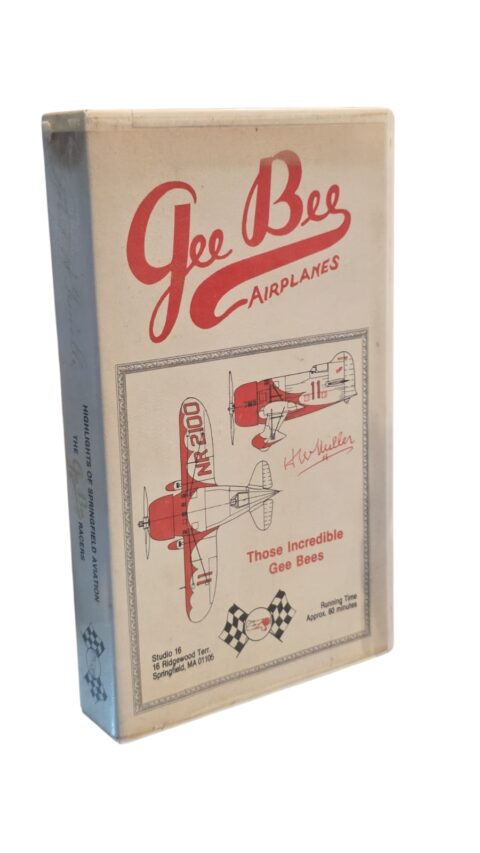 VHS de história da aviação vintage "Gee Bee Airplanes"