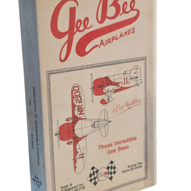 VHS de história da aviação vintage "Gee Bee Airplanes"