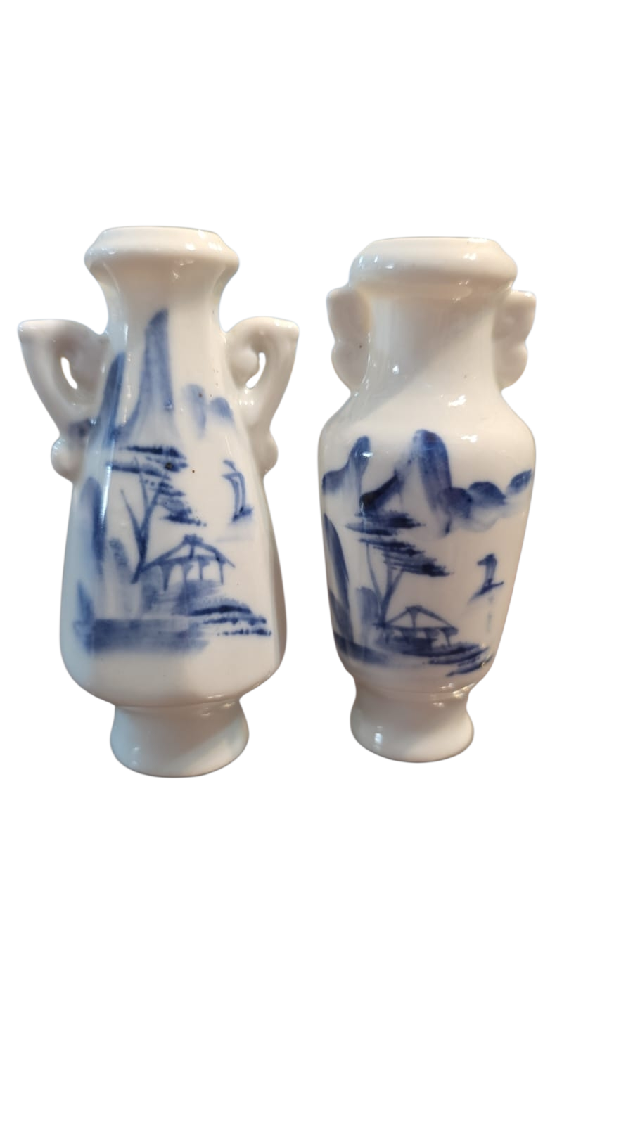 Par de Ânforas de porcelana oriental, bela arte feita a mão