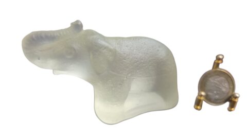 Escultura de elefante de vidro