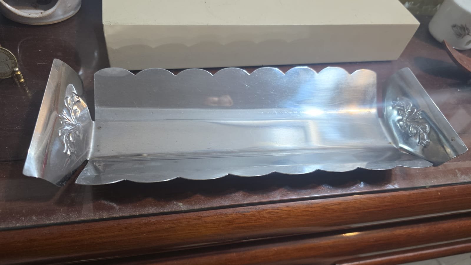 Porta rocambole antigo inox - Imagem 2