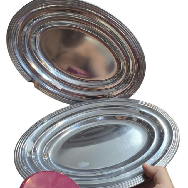 Travessas inox. (valor unitário)