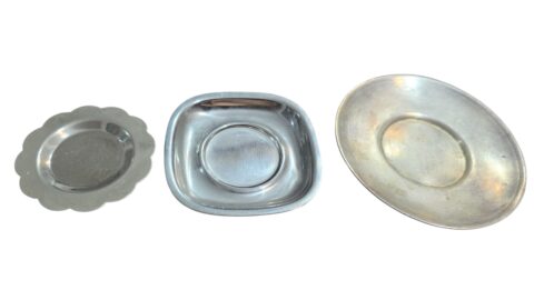 Trio de inox e espessurado a prata