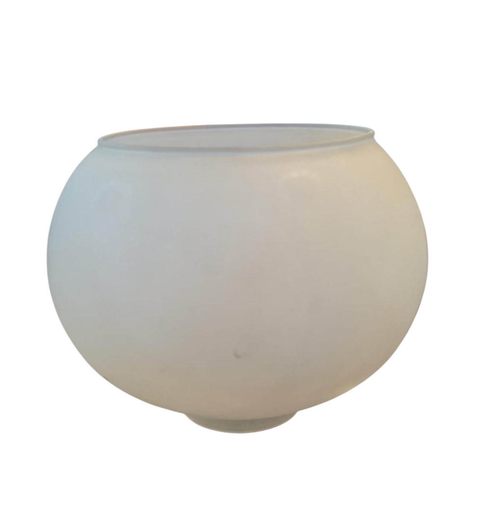 Cúpula para abajur em vidro satiné