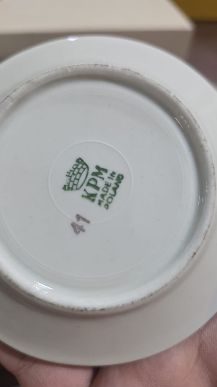 Pires de café porcelana KPm - Imagem 3