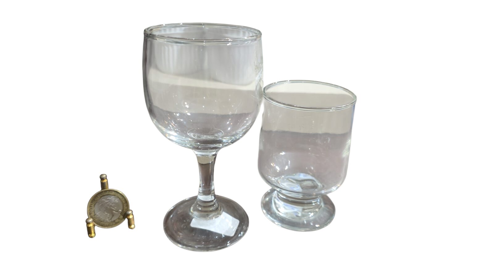 Par de taças de cristal