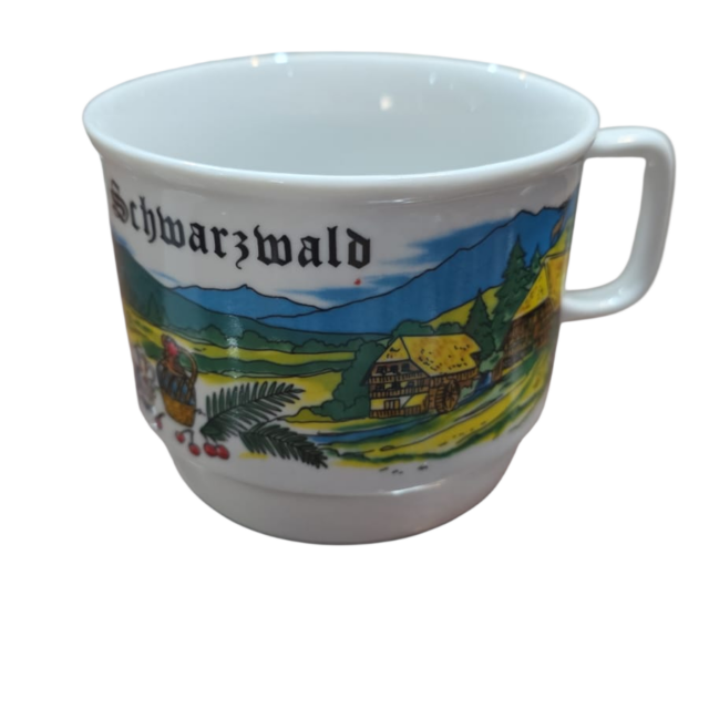 Caneca alemã de porcelana, bela arte