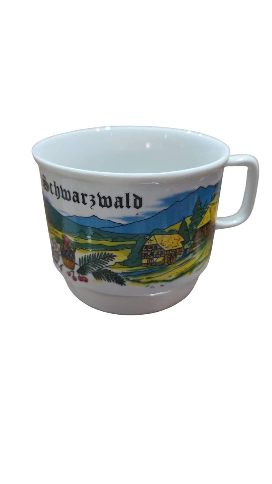 Caneca alemã de porcelana, bela arte