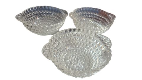 Raros bowls de sobremesa antigos ricamente lavrados