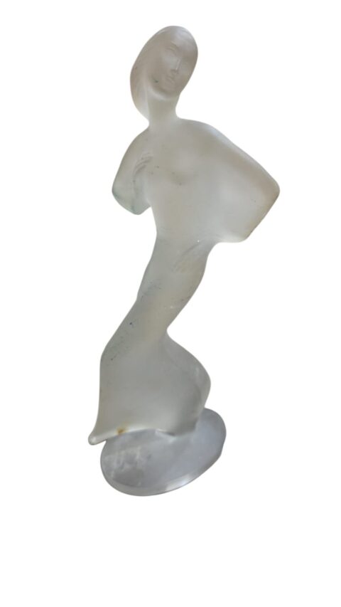 Escultura em vidro satiné