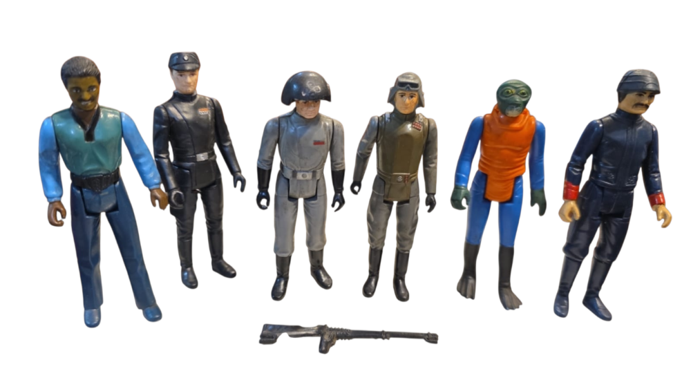 Raros brinquedos StarWars, início da década de 80, final da década de 70
