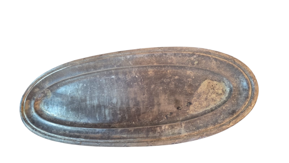 Grande travessa oval espessurada a prata, Fracalanza