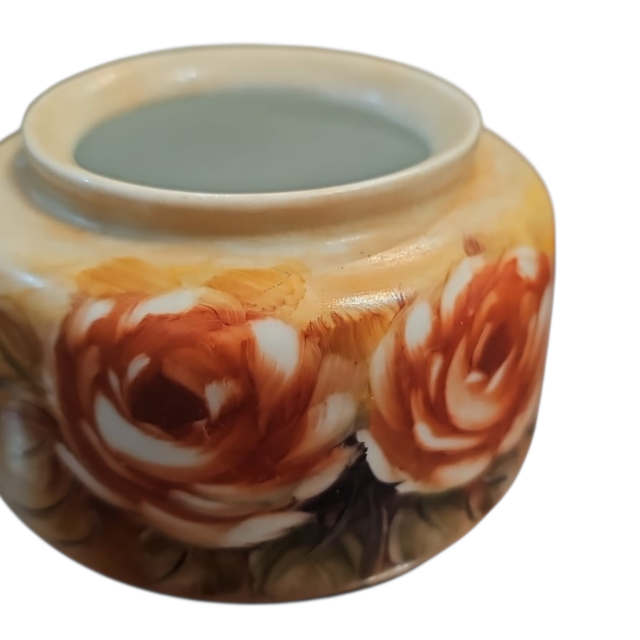 Vaso de porcelana, pintado a mão, bela arte