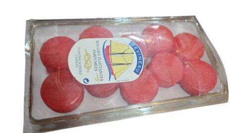 Lote lacrado de antigas velas aromáticas comprado na Mesbla
