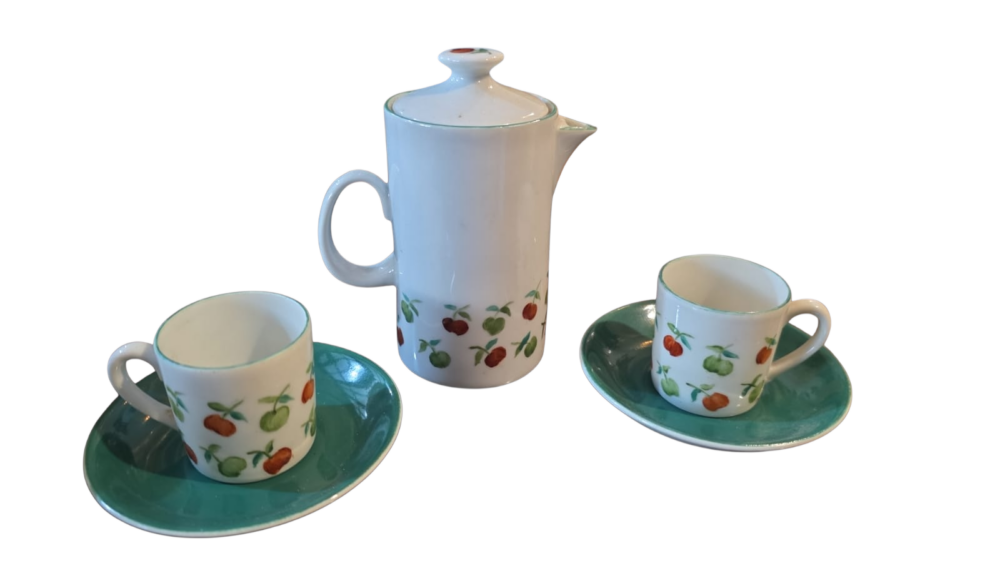 Conjunto de porcelana pintado a mão