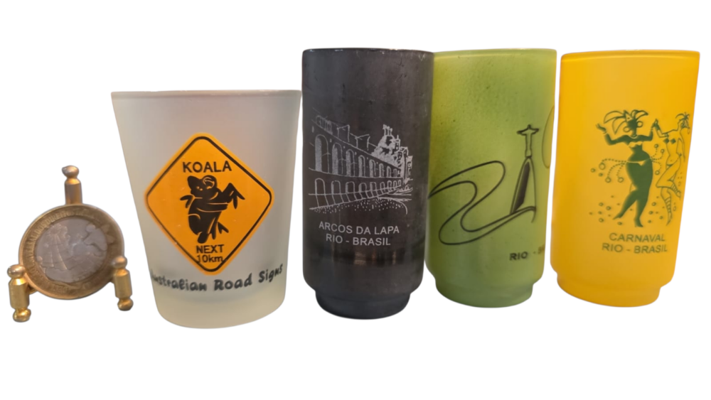 Lote de copinhos antigos de shot