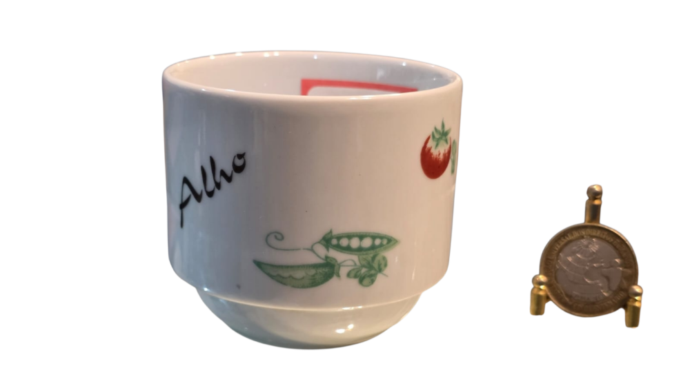 Pote de alho em porcelana Schmidt