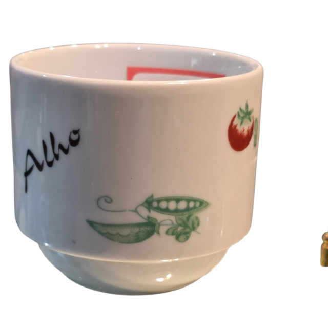 Pote de alho em porcelana Schmidt