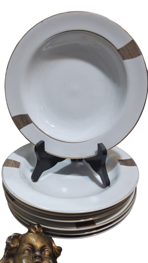 Pratos de refeição, porcelana Schmidt linha Gold (valor unitário)