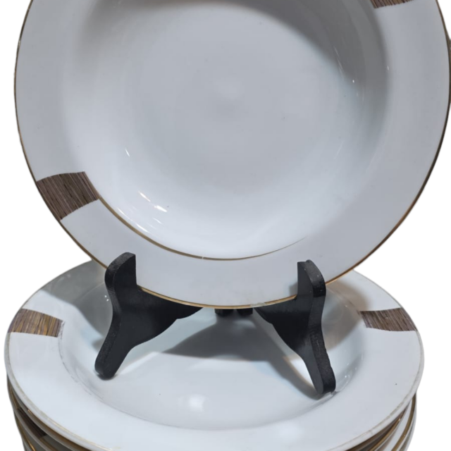 Pratos de refeição, porcelana Schmidt linha Gold (valor unitário)
