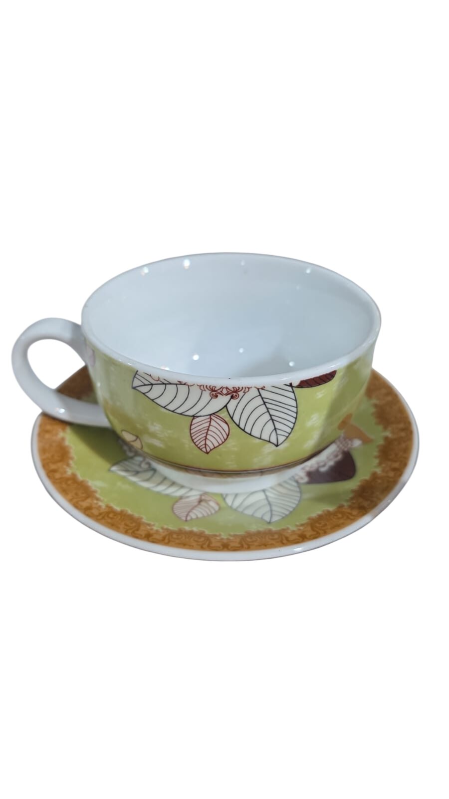 Bela xícara de chá de porcelana.