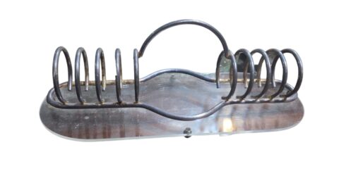 Elegante e antigo porta torradas