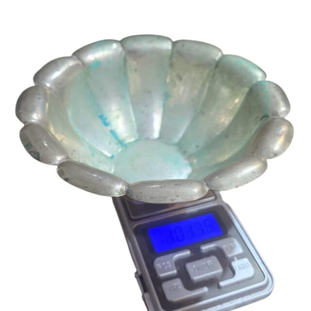 Antigo bowl em prata 800, 102g