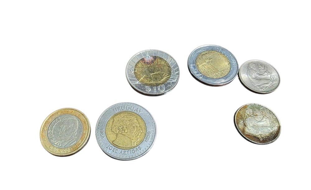 Antigas moedas estrangeiras