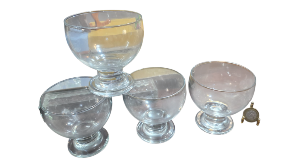 Taças de sobremesa de cristal.(valor unitário)