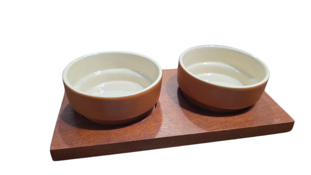 Conjunto para pastas ou petisqueiras de louça