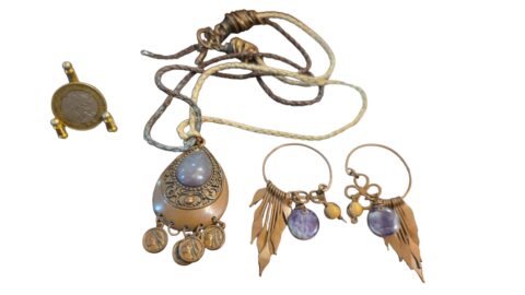 Conjunto colar e brinco