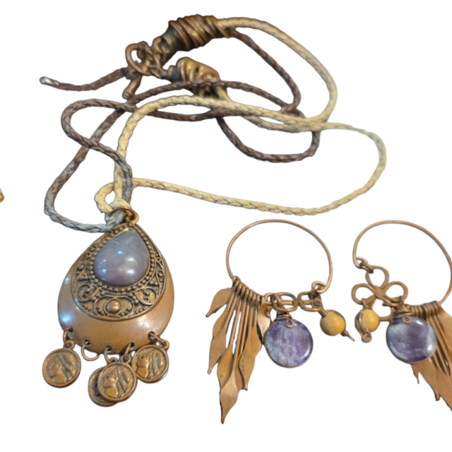 Conjunto colar e brinco